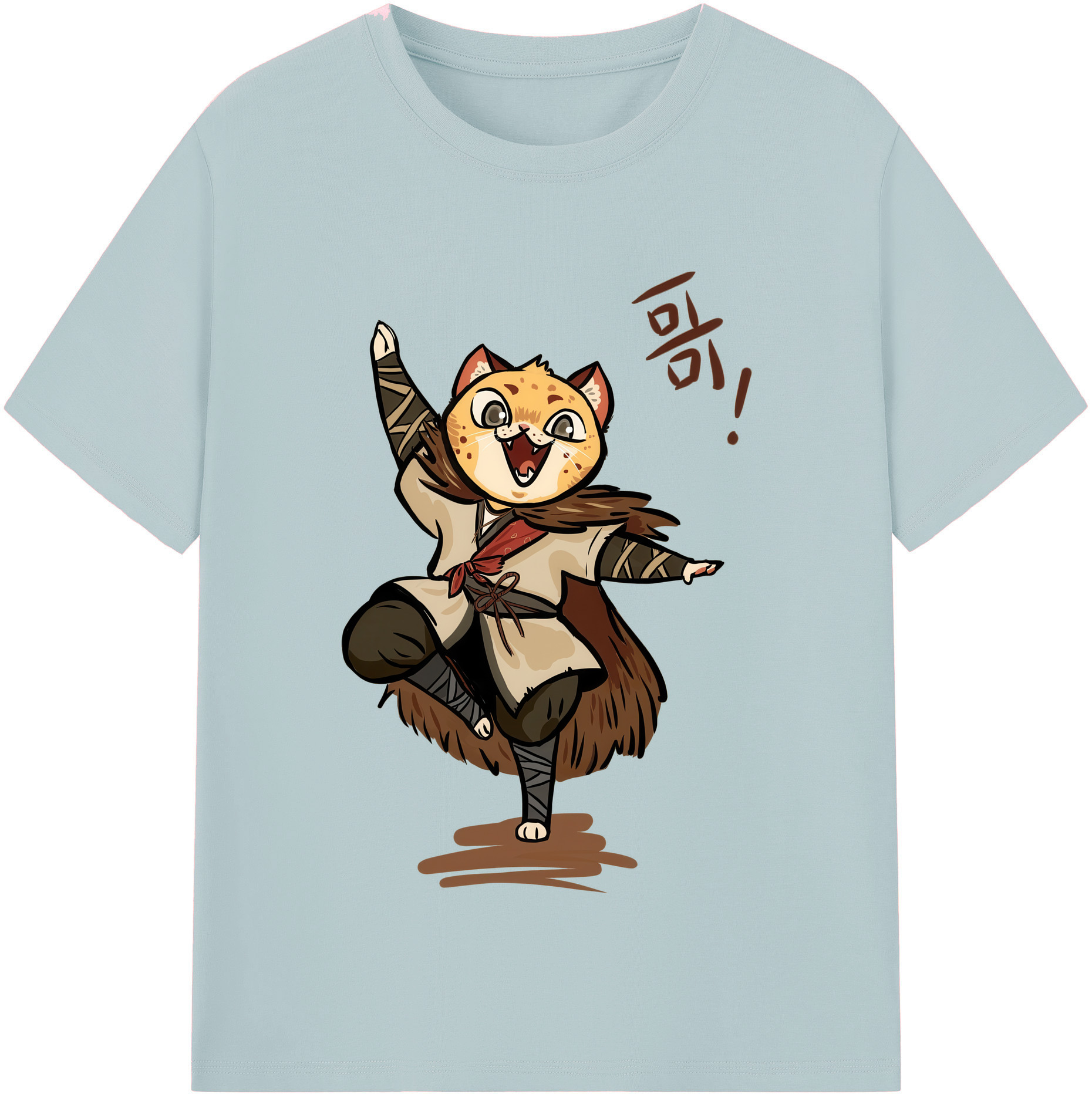 （画像用） Ne Zha 2 ナタ 魔童の大暴れ 綿100％半袖Tシャツ（フロントプリント）